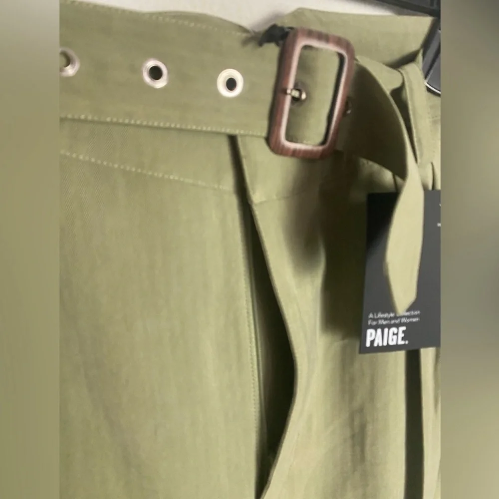 Paige Womens Rachel Pant Cactus New with tags Size 10. Detachable Wastebelt - Picture 4 of 8